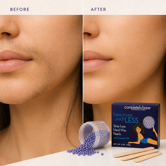 bare more ouch LESS Strip-Less Hard Wax Pearls Kit