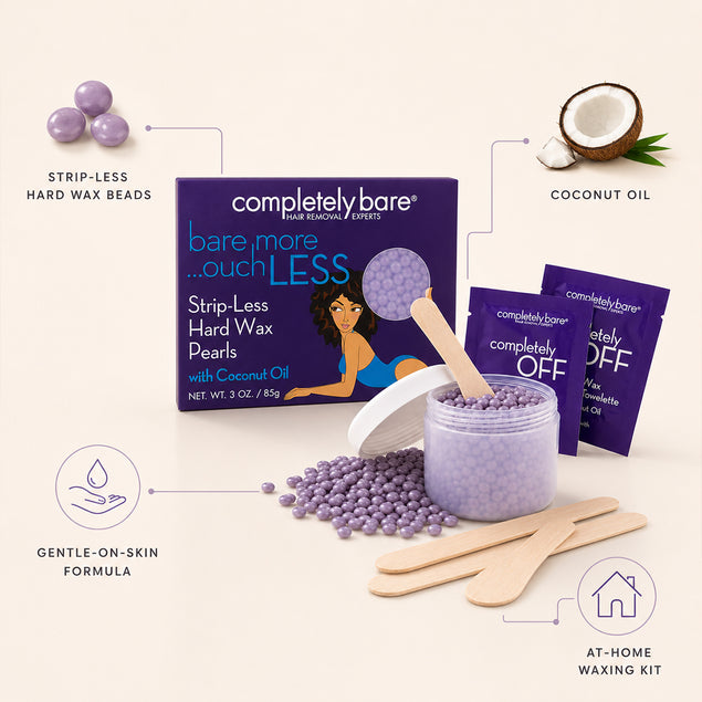 bare more ouch LESS Strip-Less Hard Wax Pearls Kit