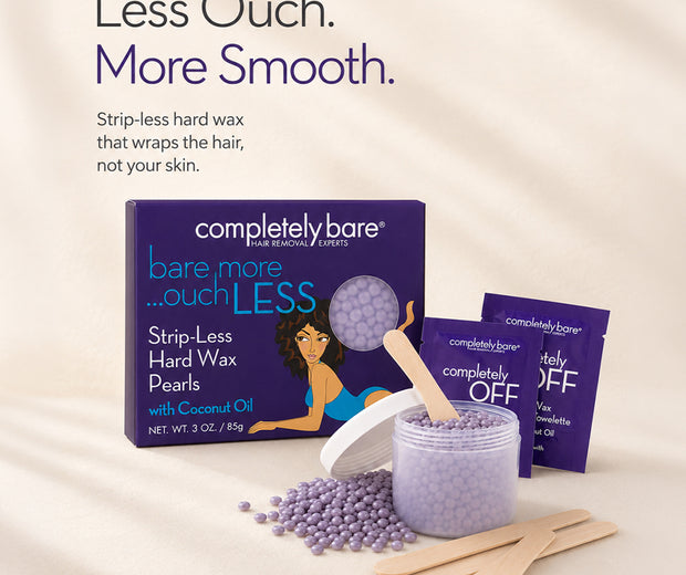 bare more ouch LESS Strip-Less Hard Wax Pearls Kit