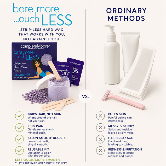 bare more ouch LESS Strip-Less Hard Wax Pearls Kit