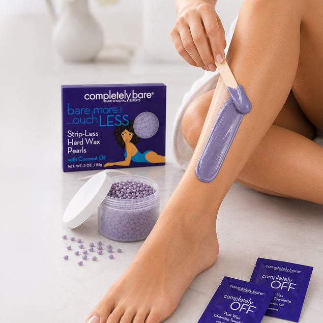 bare more ouch LESS Strip-Less Hard Wax Pearls Kit