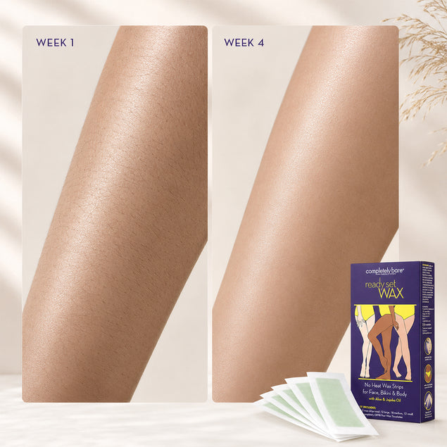 ready set WAX No Heat Wax Strips for Face, Bikini & Body