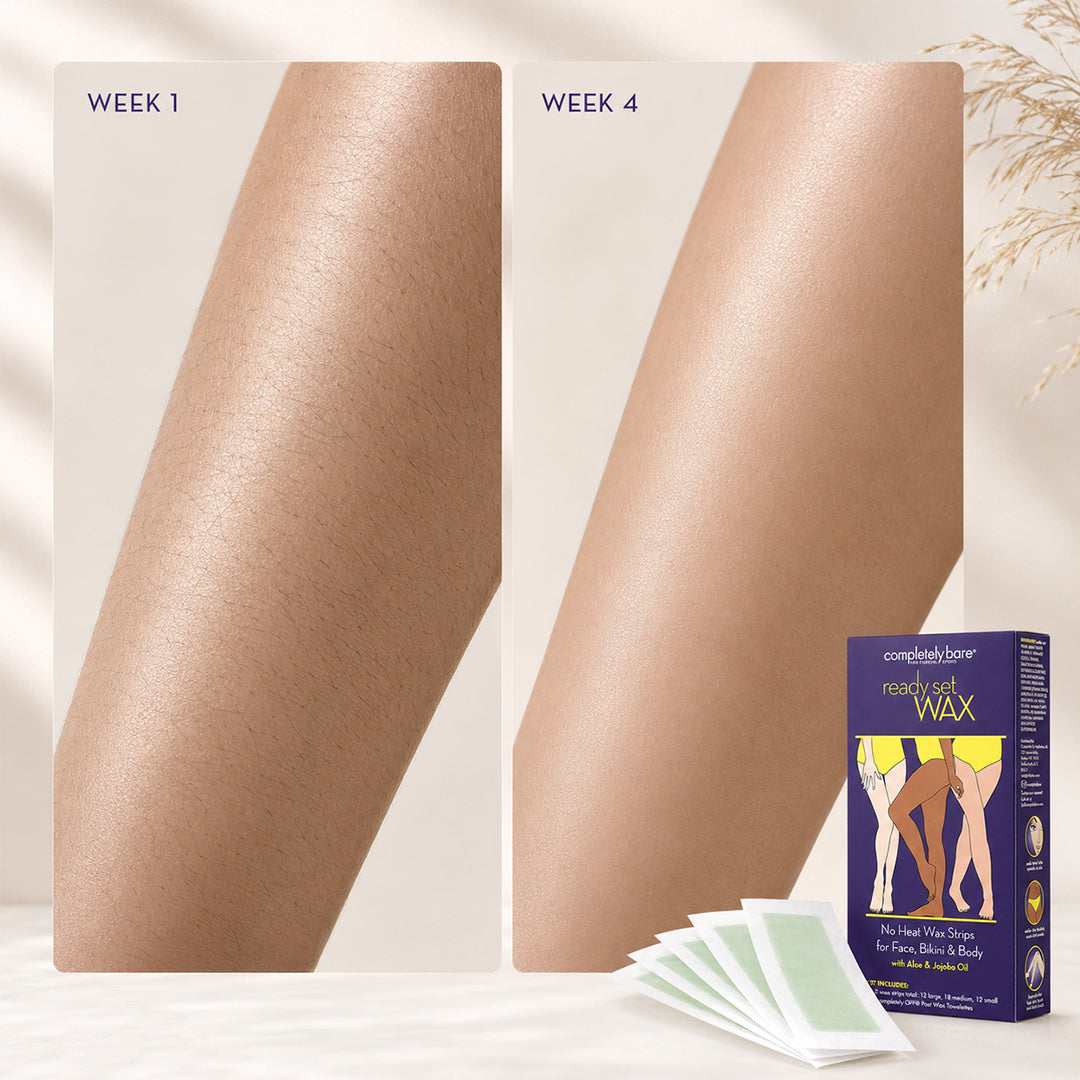 ready set WAX No Heat Wax Strips for Face, Bikini & Body