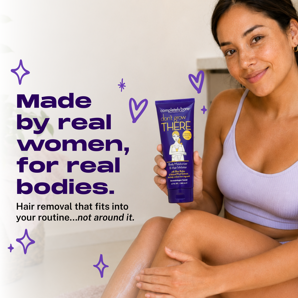 don't grow THERE Body Moisturizer & Hair Inhibitor