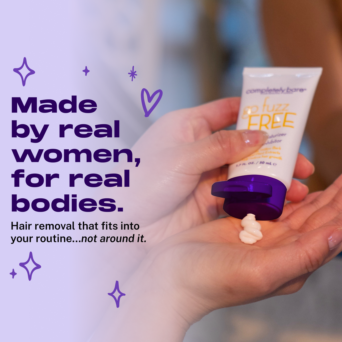 go fuzz FREE Facial Moisturizer & Hair Inhibitor
