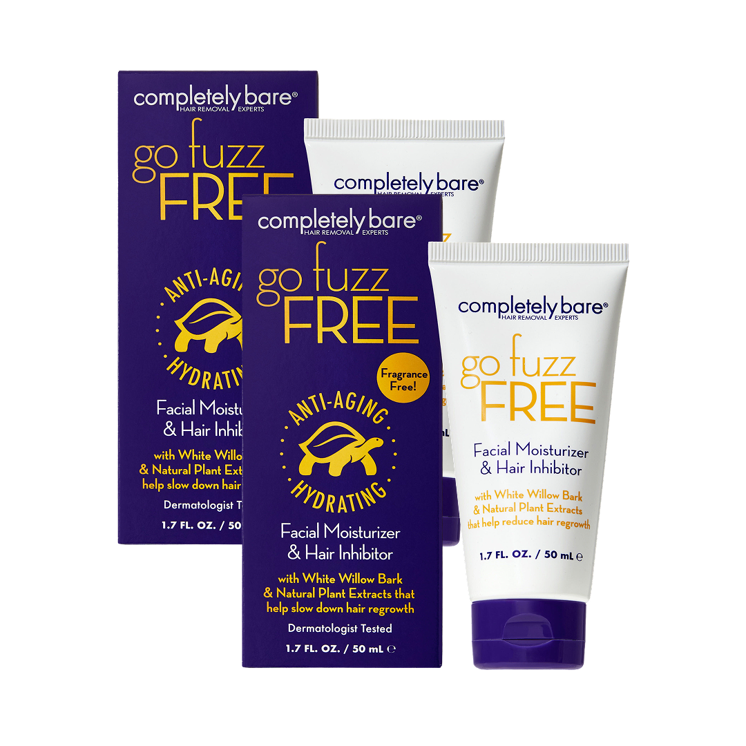 go fuzz FREE Facial Moisturizer & Hair Inhibitor