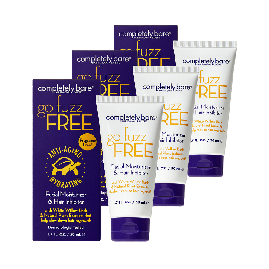 go fuzz FREE Facial Moisturizer & Hair Inhibitor